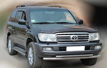 Toyota Land Cruiser 100 1998–2007 Sprednji zaščitni lok ST014 (nerjavno jeklo) Ø60/42 mm fotografija 3