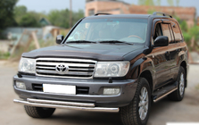 Toyota Land Cruiser 100 1998–2007 Sprednji zaščitni lok ST014 (nerjavno jeklo) Ø60/42 mm fotografija 2