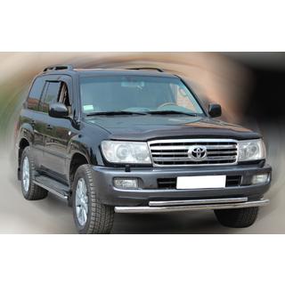 Sprednji zaščitni lok ST014 (nerjavno jeklo) Toyota Land Cruiser 100 1998–2007 fotografija 3