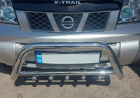 Nissan X-trail T30 2002–2007 Sprednji zaščitni lok QT006 (nerjavno jeklo) fotografija 1