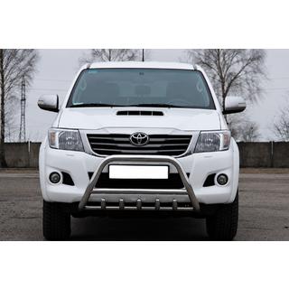 Prednji zaščitni lok WT003 (nerjaveče jeklo) Toyota Hilux 2006–2015 fotografija 1