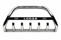 Dacia Logan MCV 2013–2020 Sprednji zaščitni lok WT004 (nerjavno jeklo) fotografija 1