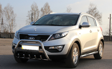 Kia Sportage 2010–2015 Sprednji zaščitni lok WT004 (nerjavno jeklo) fotografija 3