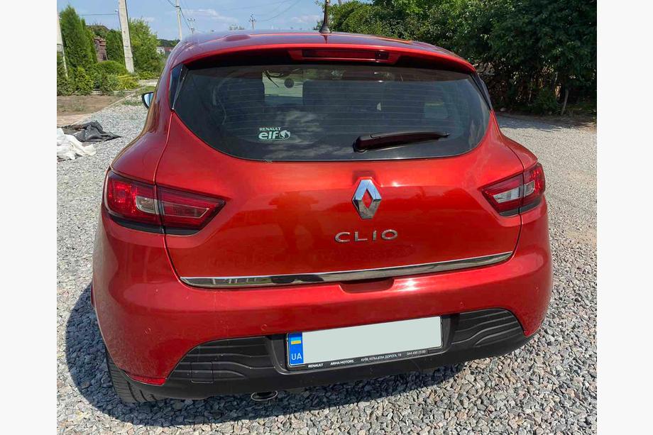 Renault Clio IV 2012–2019 Zaščitna letvica roba prtljažnika (HB, nerjaveče jeklo) Image