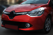Renault Clio IV 2012–2019 OmsaLine okrasni pokrovi za masko hladilnika (2 kos, nerjaveče jeklo) fotografija 1