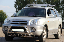 Hyundai Santa Fe 1 2000–2006 Sprednji zaščitni lok WT004 (nerjavno jeklo) fotografija 1