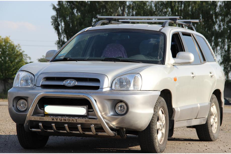 Hyundai Santa Fe 1 2000–2006 Sprednji zaščitni lok WT004 (nerjavno jeklo) Image