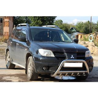 Prednji zaščitni lok WT003 (nerjaveče jeklo) Mitsubishi Outlander 2001–2006 fotografija 4