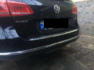 Volkswagen Passat B7 2012–2015 Letvica za zadnji odbijač OmsaLine, sijaj (SW, nerjaveče jeklo) fotografija 2