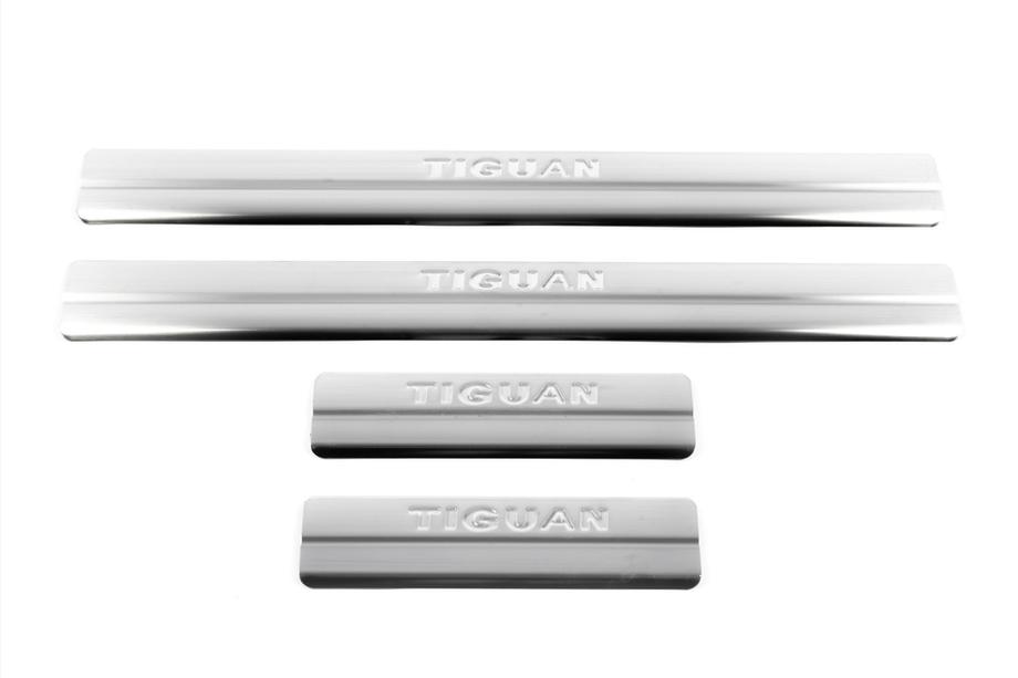 Volkswagen Tiguan 2007–2016 Nerjaveče obloge pragov Omsa (4 kosi) Fotografija 2