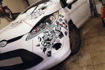 Ford Fiesta 2008–2017 Kromirane obrobe žarometov (2 kosa, plastika) fotografija 1
