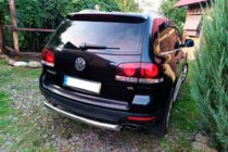 Volkswagen Touareg 2002–2010 Zadnja zaščitna cev AK002 (2 kosa, nerjavno jeklo) fotografija 2