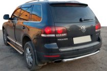 Volkswagen Touareg 2002–2010 Zadnja zaščitna cev AK002 (2 kosa, nerjavno jeklo) fotografija 3