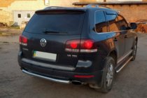 Volkswagen Touareg 2002–2010 Zadnja zaščitna cev AK002 (2 kosa, nerjavno jeklo) fotografija 7