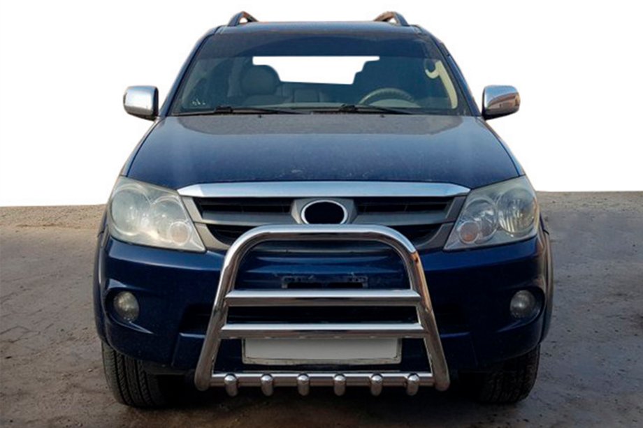 Toyota Fortuner 2006–2015 Prednji zaščitni lok (bullbar) F12-11 (nerjavno jeklo) Fotografija 1