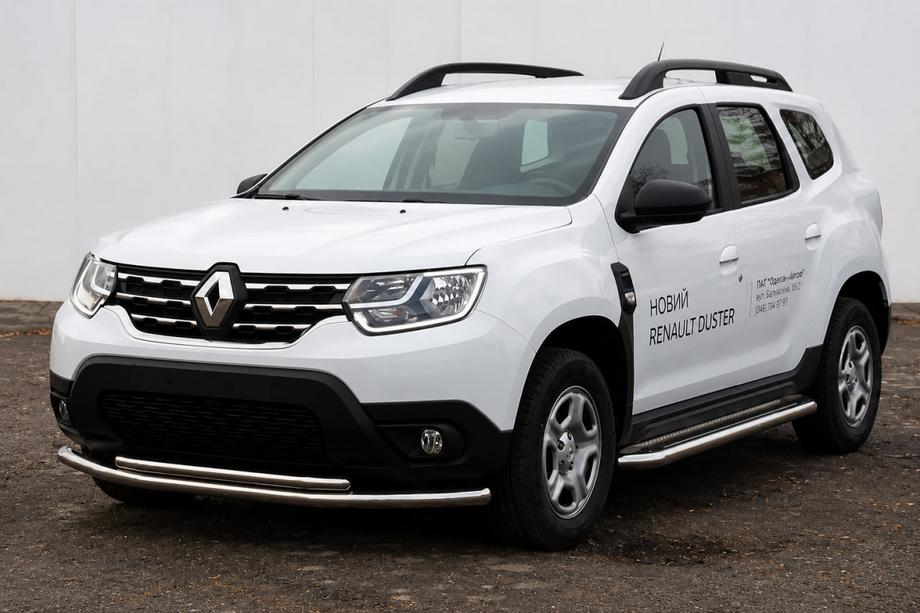 Renault Duster 2018–2024 Sprednji zaščitni lok F3-10 (nerjaveče jeklo) Image