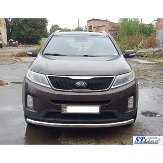 Sprednji zaščitni lok ST008 (2013-2015, nerjaveče jeklo) Kia Sorento II XM 2009–2014 fotografija 3