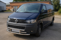 Volkswagen T5 2010–2015 Sprednji zaščitni lok F3-42 (inox) fotografija 2