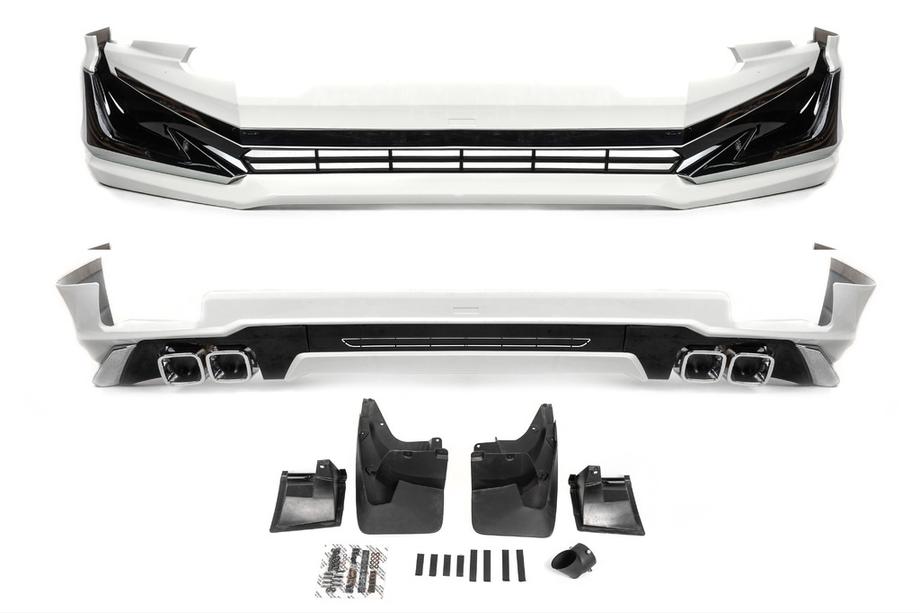 Toyota Land Cruiser Prado 150 2009–2023 Obloge sprednjega in zadnjega odbijača Modelista V1 (2017-) Črna barva Image