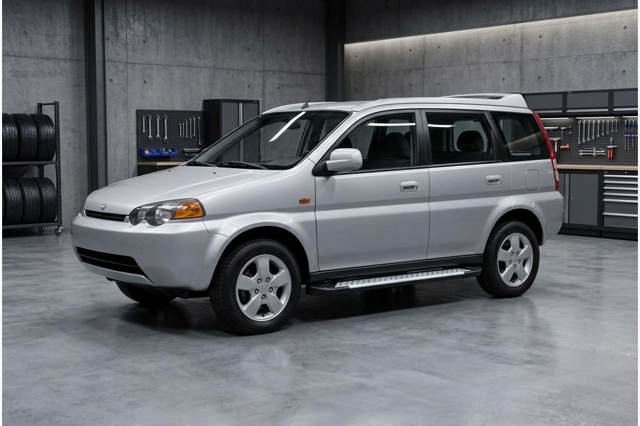Honda HR-V 1998–2006 Stranske stopnice Allmond Grey (2 kosa, aluminij) Fotografija 1