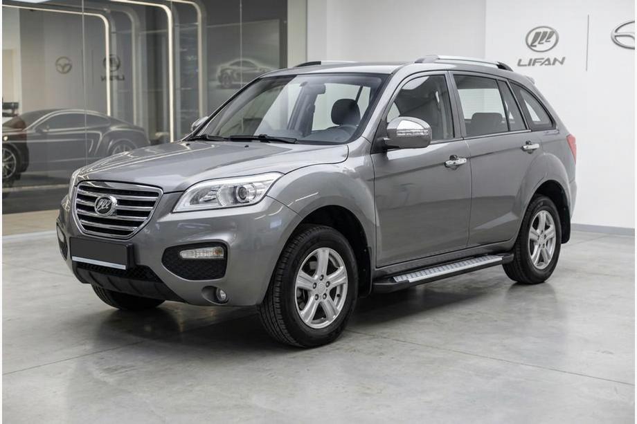 Lifan X60 2011– Stranske stopnice Allmond Grey (2 kosa, aluminij) Image