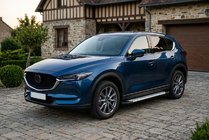 Mazda CX-5 2017–2025 Stranske stopnice Allmond Grey (2 kosa, aluminij) fotografija 1
