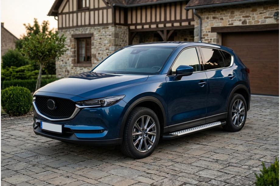 Mazda CX-5 2017–2025 Stranske stopnice Allmond Grey (2 kosa, aluminij) Image