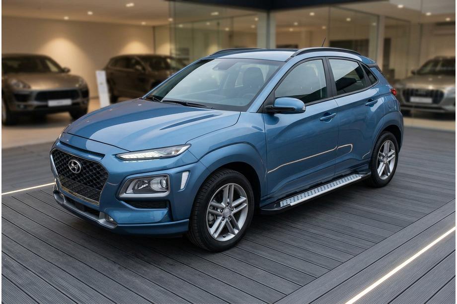 Hyundai Kona 2017–2023 Stranske stopnice Allmond Grey (2 kosa, aluminij) Image
