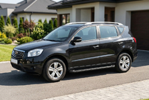 Geely Emgrand X7 2011– Bočne stopnice Allmond Black (2 kos, aluminij) fotografija 1