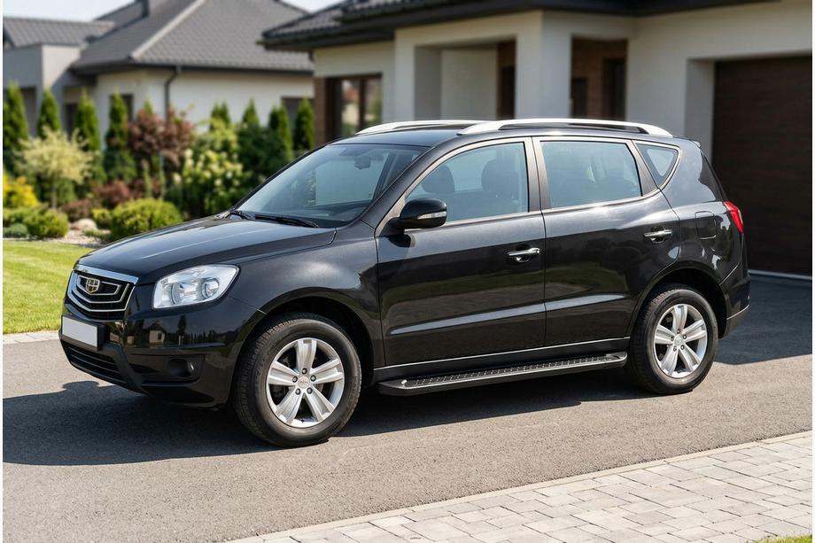 Geely Emgrand X7 2011– Bočne stopnice Allmond Black (2 kos, aluminij) Image