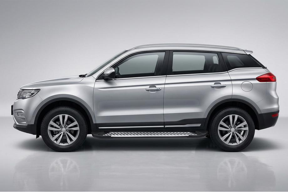Geely Emgrand X7 2011– Stranske stopnice Line (2 kosa, aluminij) Image