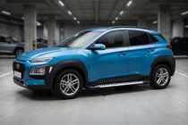Hyundai Kona 2017–2023 Stranske stopnice Line (2 kosa, aluminij) fotografija 1
