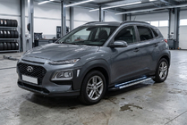 Hyundai Kona 2017–2023 Bočne stopnice RedLine V1 (2 kosa, aluminij) fotografija 1