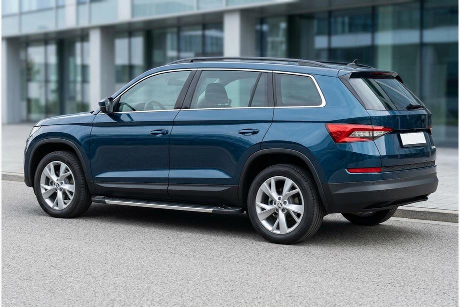 Skoda Kodiaq 2016–2023 Bočne stopnice RedLine V1 (2 kosa, aluminij) Image