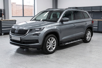 Skoda Kodiaq 2016–2023 Bočni pragovi Sunrise (2 kos, aluminij) fotografija 1