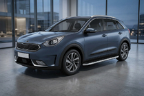 Kia Niro 2016–2021 Stranske stopnice Tayga Grey (2 kos, aluminij) fotografija 1