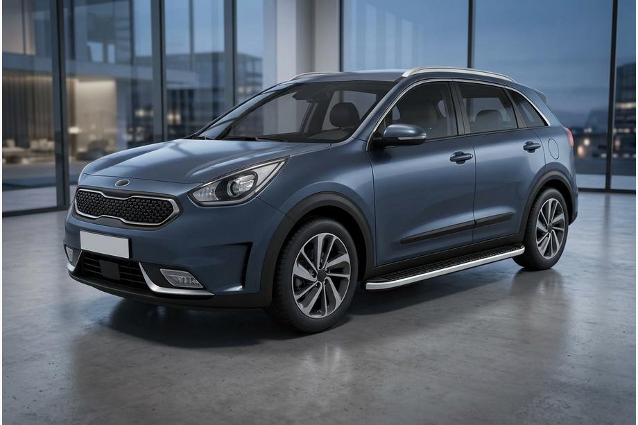 Kia Niro 2016–2021 Stranske stopnice Tayga Grey (2 kos, aluminij) Image