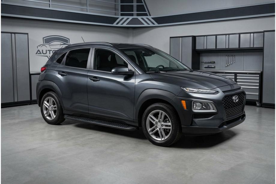Hyundai Kona 2017–2023 Stranski pragovi Tayga Black (2 kosa, aluminij) Image