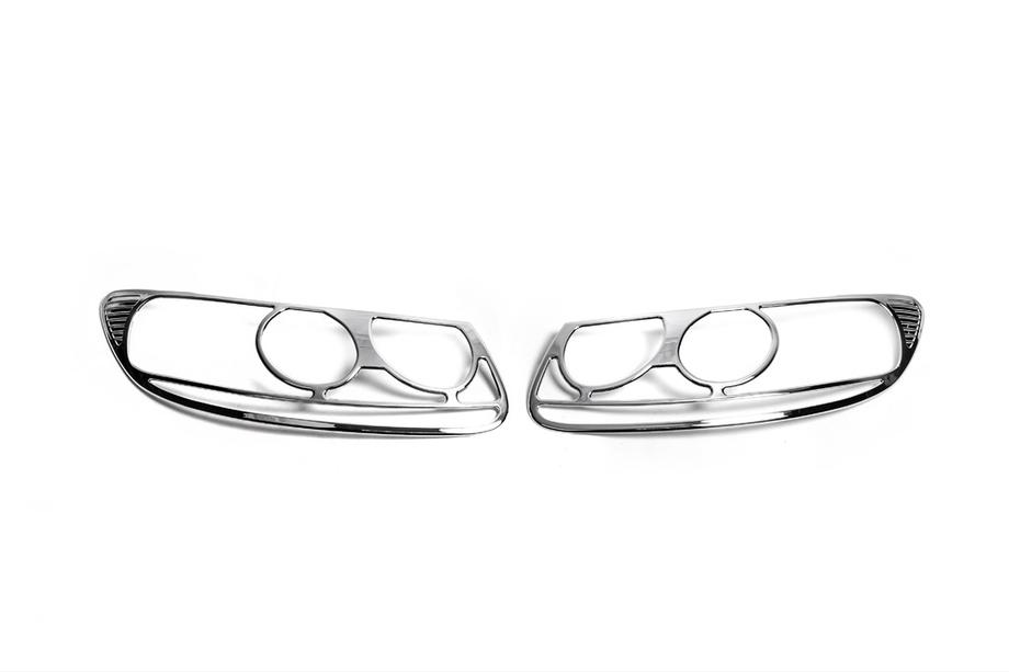 Hyundai Santa Fe 2 2006–2012 Kromirane obrobe žarometov (2006-2010, 2 kosa, plastika) Image