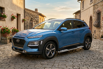 Hyundai Kona 2017–2023 Bočne stopnice Tayga V2 (2 kosa, aluminij) fotografija 1