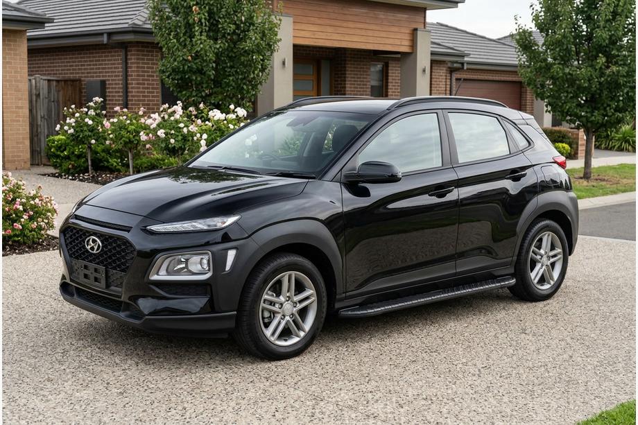 Hyundai Kona 2017–2023 Bočne stopnice Bosphore Black (2 kos, aluminij) Image