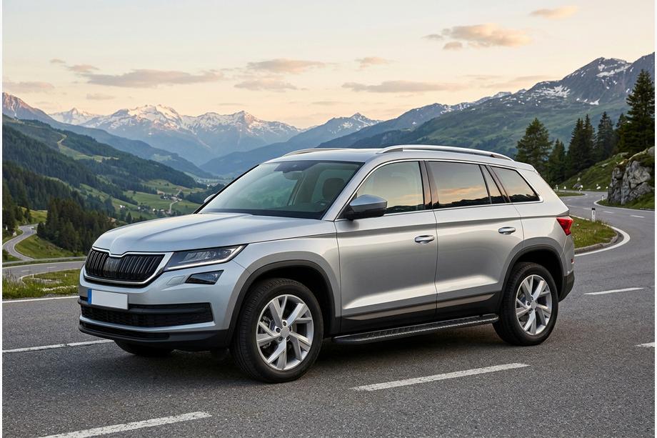 Skoda Kodiaq 2016–2023 Bočne stopnice Bosphore Black (2 kos, aluminij) Image