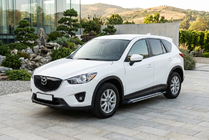 Mazda CX-5 2017–2025 Stranske stopnice Rainbow (2 kosa, aluminij) fotografija 1