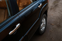 Kia Sportage 2004–2010 Kromirane obloge kljuk vrat (4 kosi) kromirana plastika fotografija 1