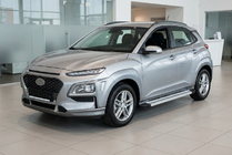 Hyundai Kona 2017–2023 Bočne stopnice Maya V2 (2 kosa, aluminij) fotografija 1