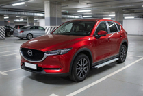Mazda CX-5 2017–2025 Bočne stopnice Maya V2 (2 kosa, aluminij) fotografija 1