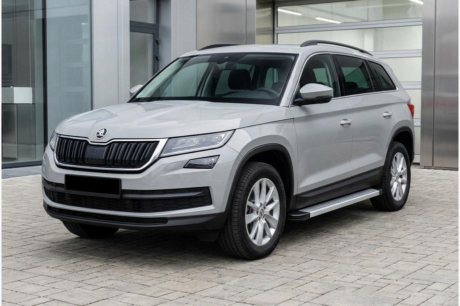 Skoda Kodiaq 2016–2023 Bočne stopnice Maya V2 (2 kosa, aluminij) Image