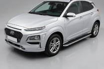 Hyundai Kona 2017–2023 Stranske stopnice Maydos V1 (2 kosa, aluminij) fotografija 1
