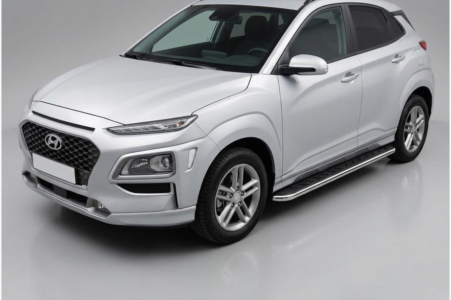 Hyundai Kona 2017–2023 Stranske stopnice Maydos V1 (2 kosa, aluminij) Image