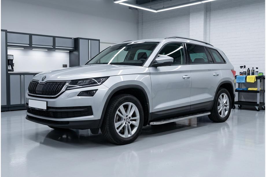 Skoda Kodiaq 2016–2023 Stranske stopnice Maydos V1 (2 kosa, aluminij) Image